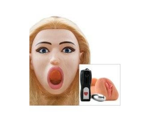 Надувная кукла Kayden's Deep Throat Inflatable Doll with Vibrating CyberSkin® Pussy and Ass