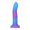 Светящийся в темноте фаллоимитатор ADDICTION - Rave - 8" Glow in the Dark Dildo - Blue Purple