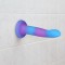 Светящийся в темноте фаллоимитатор ADDICTION - Rave - 8" Glow in the Dark Dildo - Blue Purple