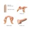 Фаллоимитатор Strap-On-Me SLIDING SKIN REALISTIC DILDO VANILLE - XXL