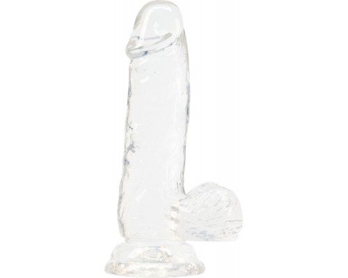 Фаллоимитатор ADDICTION - Crystal Clear Dildo with Balls - 6"