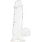 Фаллоимитатор ADDICTION - Crystal Clear Dildo with Balls - 6"