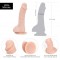 Фаллоимитатор ADDICTION - BRAD 7.5" Dildo With Balls, Beige