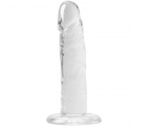 Прозрачный фаллоимитатор и насадка для страпона Alive Jelly Dildo Speedy, ТПЕ, длина 17,8 см