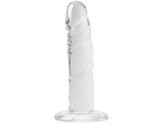 Прозрачный фаллоимитатор и насадка для страпона Alive Jelly Dildo Speedy, ТПЕ, длина 17,8 см