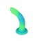 Светящийся в темноте фаллоимитатор ADDICTION - Rave - 8" Glow in the Dark Dildo - Blue Green