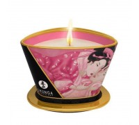 Массажная свеча Shunga Massage Candle - Rose Petals (170 мл) с афродизиаками