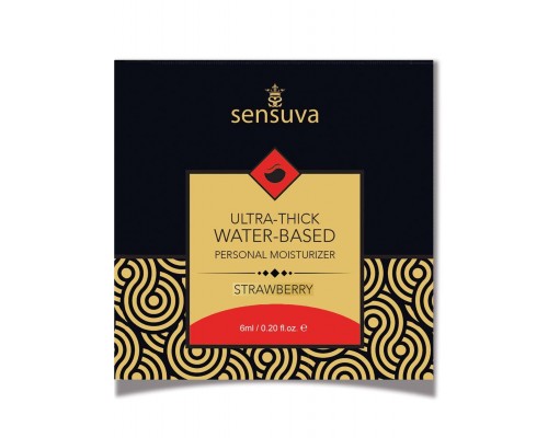 Пробник Sensuva - Ultra–Thick Water-Based Strawberry (6 мл)