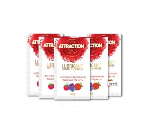 Пробник лубриканта с феромонами MAI ATTRACTION LUBS RED FRUITS (10 мл)