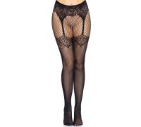 Leg Avenue Fishnet tights with backseam Black O/S