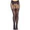 Leg Avenue Fishnet tights with backseam Black O/S