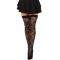 Чулки Leg Avenue Wild rose net thigh highs One Size