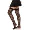 Чулки Leg Avenue Wild rose net thigh highs One Size