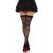 Чулки Leg Avenue Wild rose net thigh highs One Size