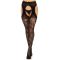 Чулки Leg Avenue Eyelet lace suspender hose Black One Size