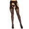 Чулки Leg Avenue Eyelet lace suspender hose Black One Size