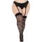 Чулки Leg Avenue Wild rose net thigh highs 1X/2X