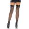 Leg Avenue Bow backseam thigh highs Black O/S