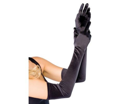 Длинные перчатки Leg Avenue Extra Long Satin Gloves black