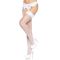 Leg Avenue Nylon Fishnet Thigh Highs OS White