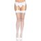 Leg Avenue Nylon Fishnet Thigh Highs OS White