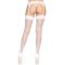 Leg Avenue Nylon Fishnet Thigh Highs OS White