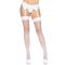 Leg Avenue Nylon Fishnet Thigh Highs OS White