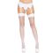 Leg Avenue Backseam Thigh Highs OS White