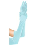 Длинные перчатки Leg Avenue Extra Long Satin Gloves light blue