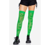 Чулки Leg Avenue 420 Net thigh highs Green