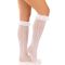 Носочки ажурные с рюшами Leg Avenue Sweetheart Ruffle Cuff Knee Highs White, высокие