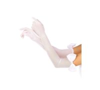 Длинные перчатки Leg Avenue Opera length bow top gloves White