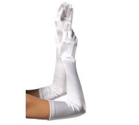 Длинные перчатки Leg Avenue Extra Long Satin Gloves white