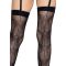 Leg Avenue butterfly backseam thigh highs Black O/S