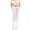 Leg Avenue butterfly backseam thigh highs White O/S