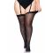 Leg Avenue Sheer backseam stockings + PLUS SI Black