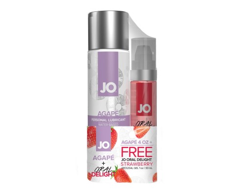 Комплект System JO GWP - Agape 120 ml & Oral Delight - Strawberry 30 мл