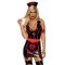 Виниловый костюм медсестры Leg Avenue Vinyl Naughty Nurse XL, платье, фартук, повязки