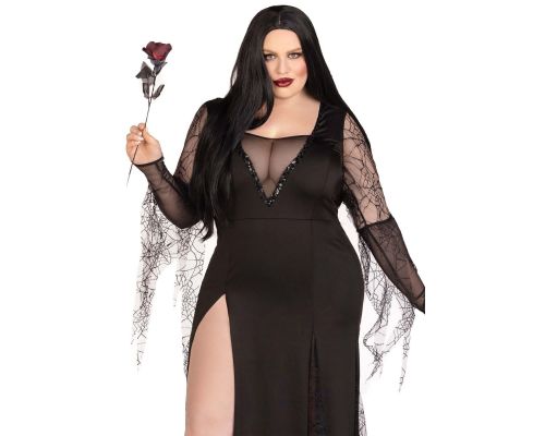 Эротический костюм Мортиши Аддамс Leg Avenue Sexy Spooky Morticia 1X-2X