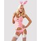 Obsessive Bunny suit 4 pcs costume pink S/M