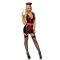 Leg Avenue Vinyl Naughty Nurse S Black/Red