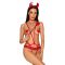 Obsessive Evilia teddy red S/M