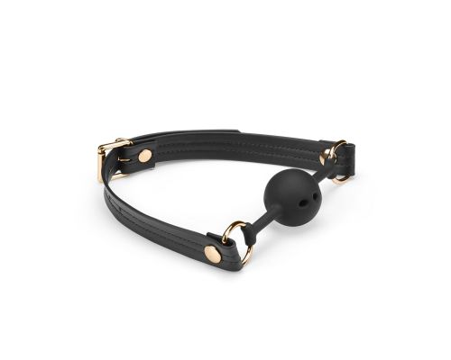 Кляп Liebe Seele Black Organosilicon Ball Gag