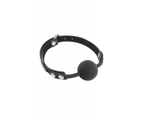 Классический кляп с силиконовым шариком Fetish Tentation Silicone Gag Ball Black