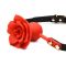 Кляп Master Series Blossom Silicone Rose Gag - Red