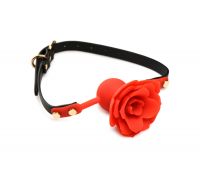 Кляп Master Series Blossom Silicone Rose Gag - Red