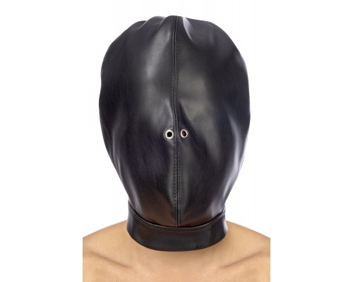 Капюшон для БДСМ Fetish Tentation Closed BDSM hood in leatherette