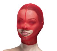 Маска сетка с открытым ртом Feral Feelings - Hood Mask Red