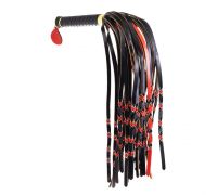 Флоггер LOCKINK SEVANDA Red & Black Braided Tail Flogger