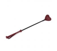 Шлепалка Liebe Seele Wine Red Riding Crop with Heart-Shape Tip